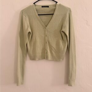 Brandy Melville Green Cardigan